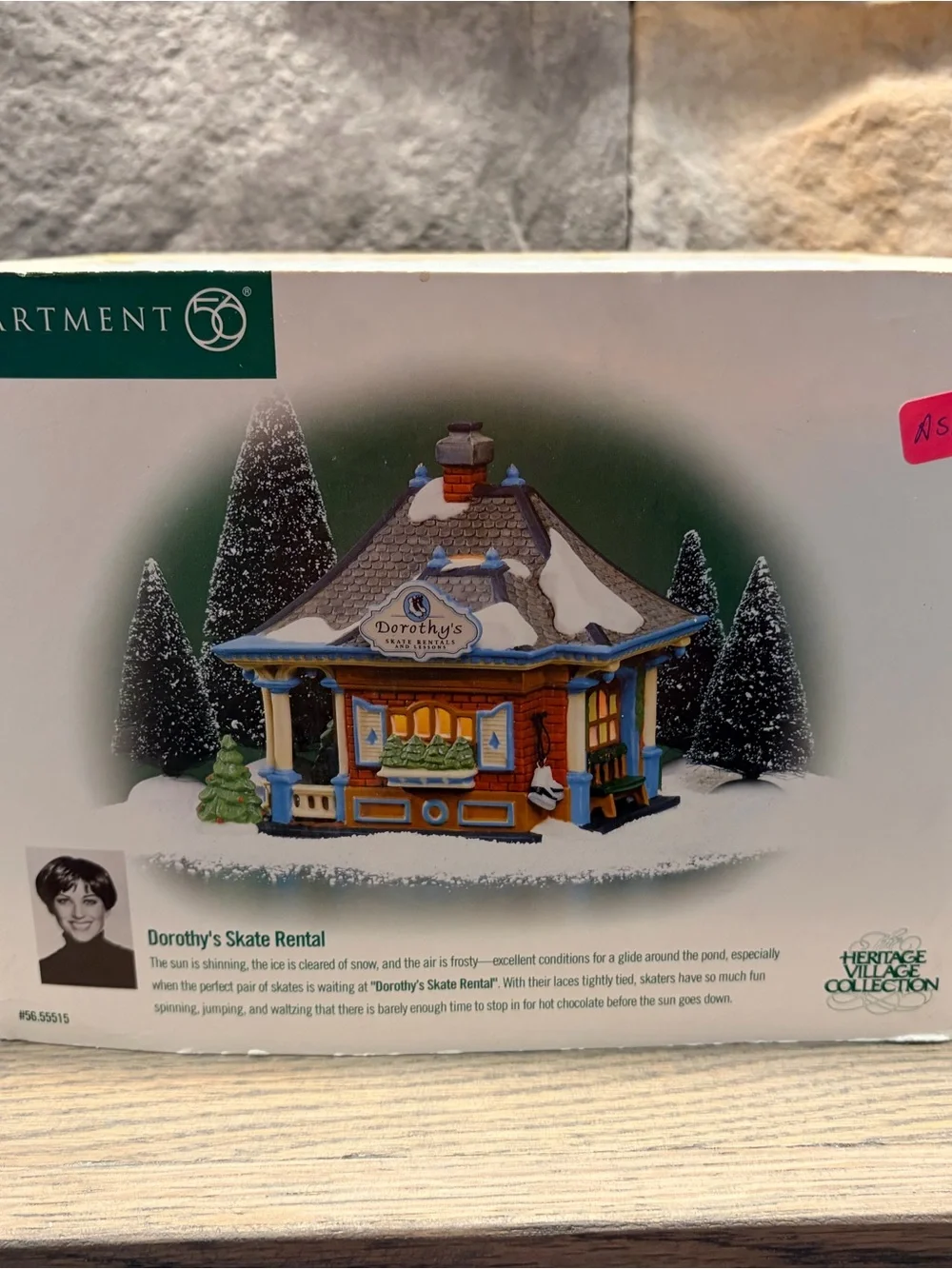 Department 56-Christmas in the City-Dorothy's Skate Rentals & Lessons Shop